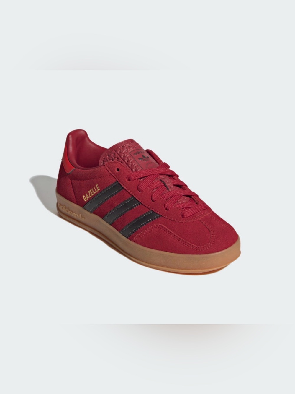 NWT adidas Gazelle Indoor J IH6448 Team Victory Red Aurora Coffee GS
